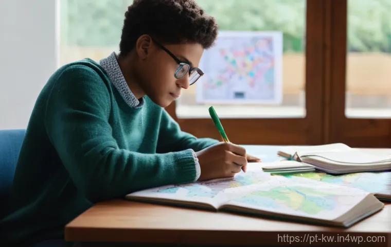 개념 맵의 적절한 활용 사례 - **Prompt 1: The Clarity of Conceptual Maps**
A focused young adult, dressed in casual yet modest...