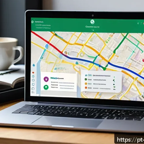 Home 17 개념 맵을 활용한 이론적 모델 개발 - A detailed digital illustration of a conceptual map displayed on a sleek laptop screen, showcasing h...